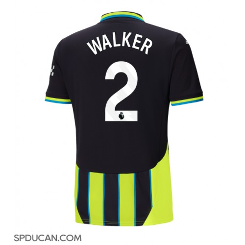 Muški Nogometni Dres Manchester City Kyle Walker #2 Gostujuci 2024-25 Kratak Rukav